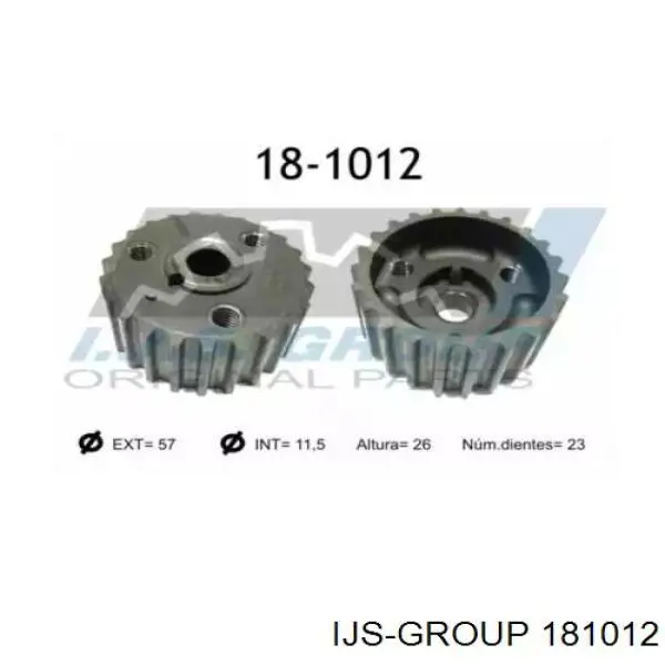 181012 IJS Group engrenagem de cadeia da roda dentada de acionamento de cambota de motor