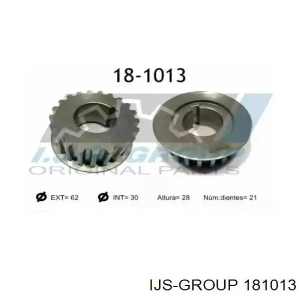 18-1013 IJS Group engrenagem de cadeia da roda dentada de acionamento de cambota de motor