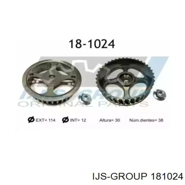 18-1024 IJS Group engrenagem de cadeia da roda dentada da árvore distribuidora de motor