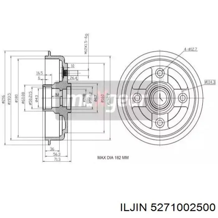 Ступицы задних колес GMB GH20320 цена, от 27.81 USD