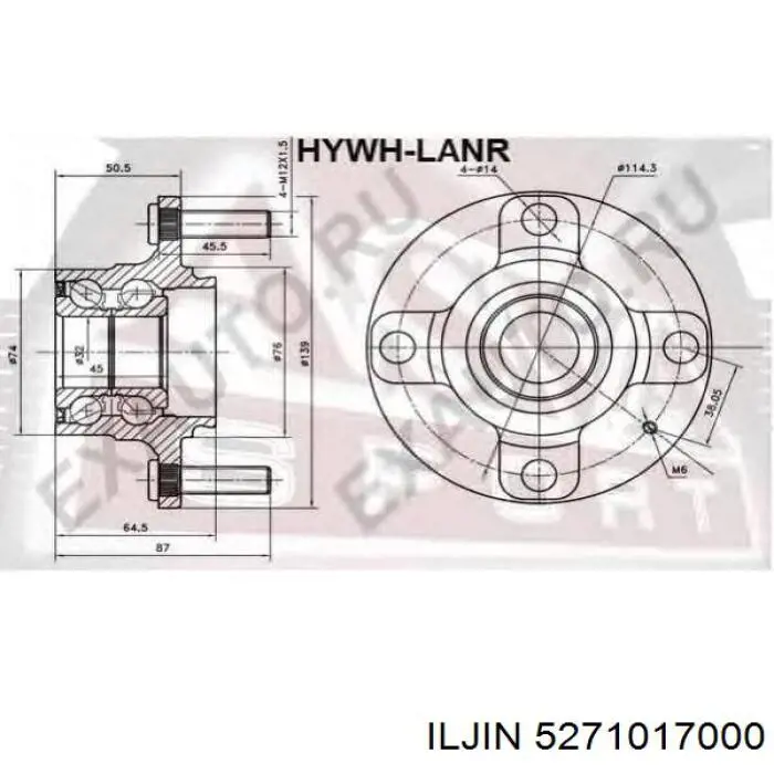 Купить 5271017000 Iljin Задняя шпиндель