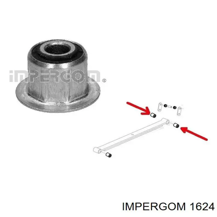 Сайлентблок передней подвески Impergom 1624 цена, от 11.26 USD
