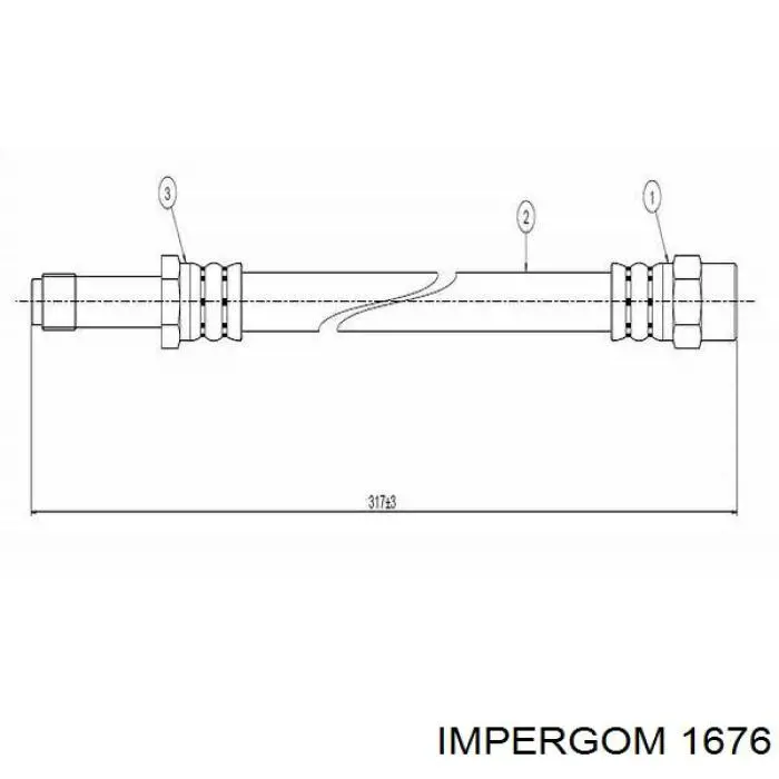 Купить 1676 Impergom Сайлентблок нижний передней подвески
