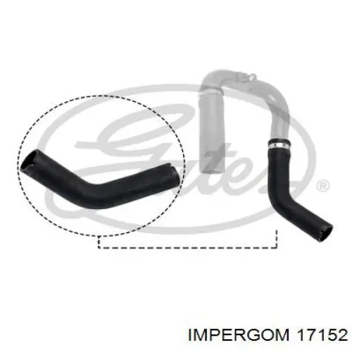 Патрубок интеркулера 17152 Impergom