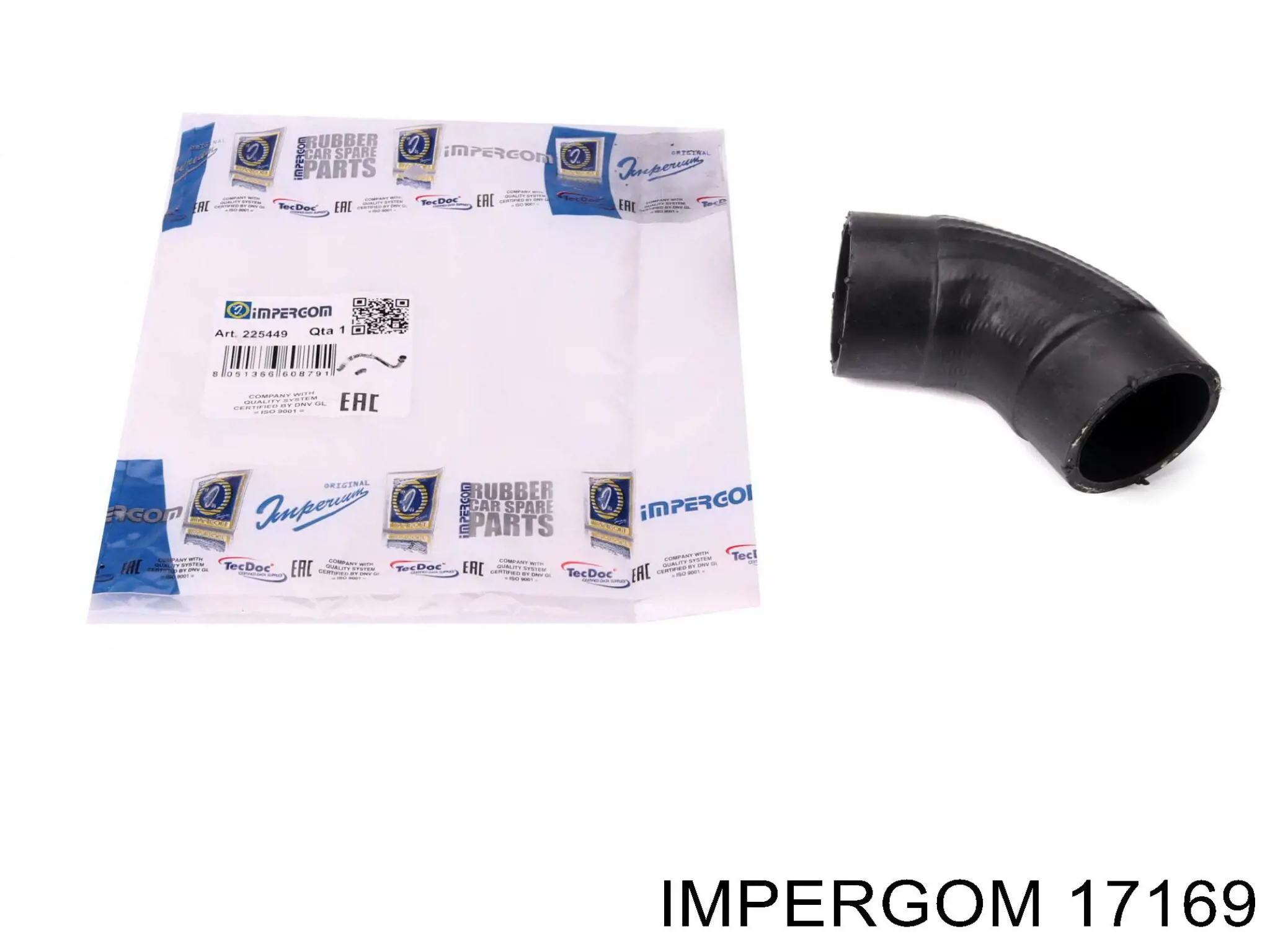 Tubo flexible de aire de sobrealimentación derecho 17169 Impergom
