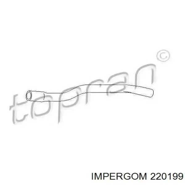 Шланг радиатора печки обратка Impergom 220199 цена, от 5.56 USD