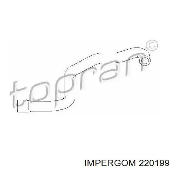Купить 220199 Impergom Шланг отопителя обратка