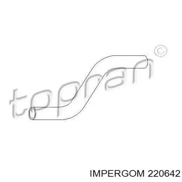 Патрубок системы охлаждения Impergom 220642