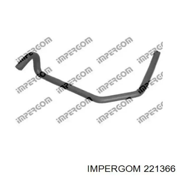 221366 Impergom шланг радиатора отопителя (печки, обратка)