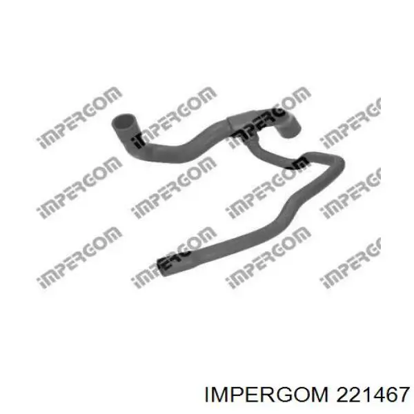 221467 Impergom mangueira (cano derivado inferior do radiador de esfriamento)