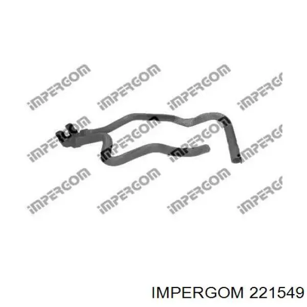 Шланг радиатора отопителя (печки), сдвоенный 221549 Impergom