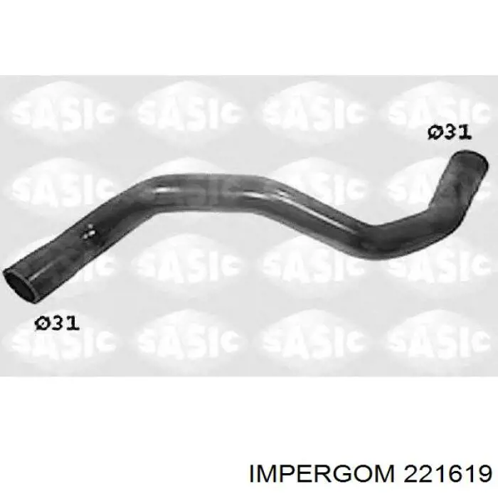 Шланг/патрубок системы охлаждения Impergom 221619 цена, от 17.70 USD