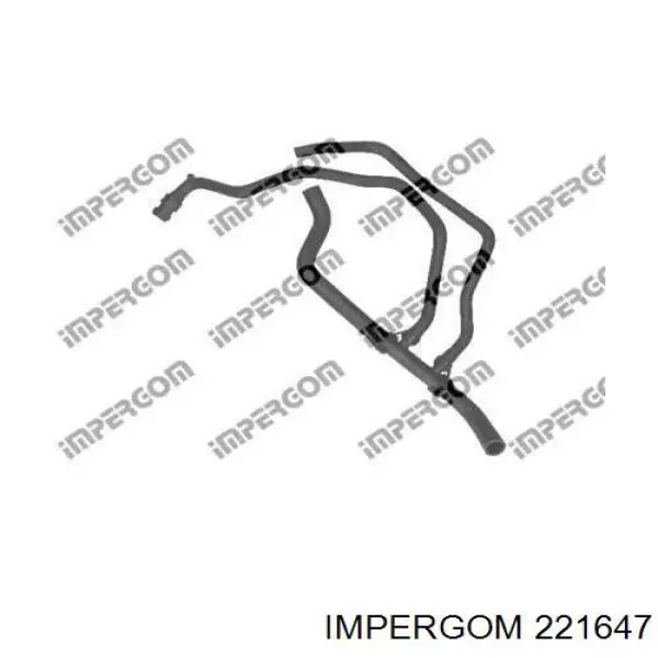 221647 Impergom mangueira (cano derivado inferior do radiador de esfriamento)