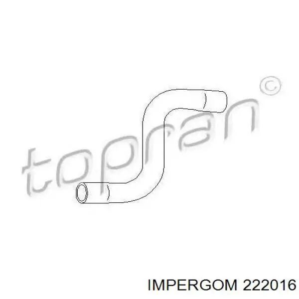 Купить 222016 Impergom Шланг радиатора охлаждения нижний