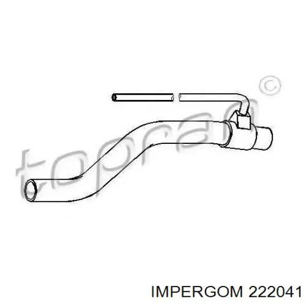 Шланг радиатора охлаждения Impergom 222041 цена, от 13.93 USD