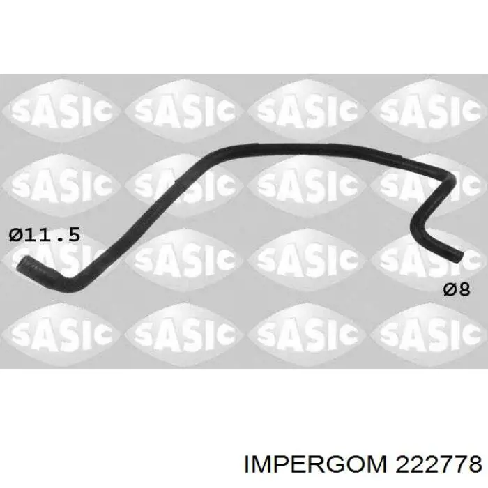 Шланг расширительного бачка верхний Impergom 222778 цена, от 6.06 USD