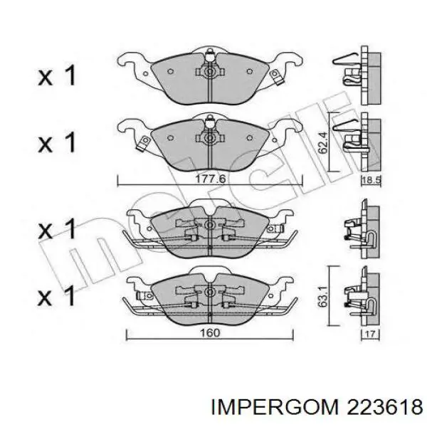 Патрубок отопителя Impergom 223618 цена, от 16.79 USD