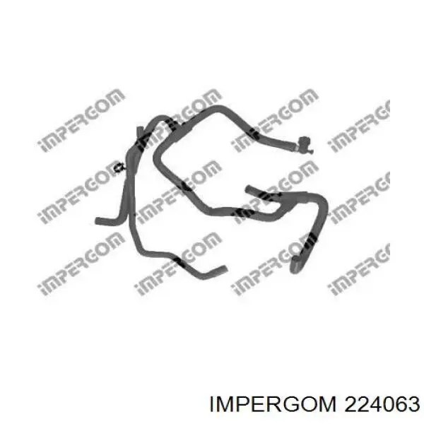 224063 Impergom mangueira do radiador de aquecedor (de forno, linha de combustível de retorno)