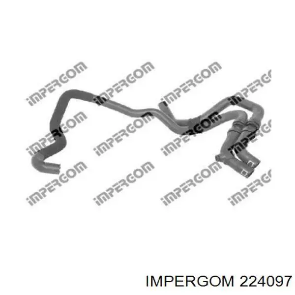 Шланг радиатора отопителя (печки), сдвоенный 224097 Impergom