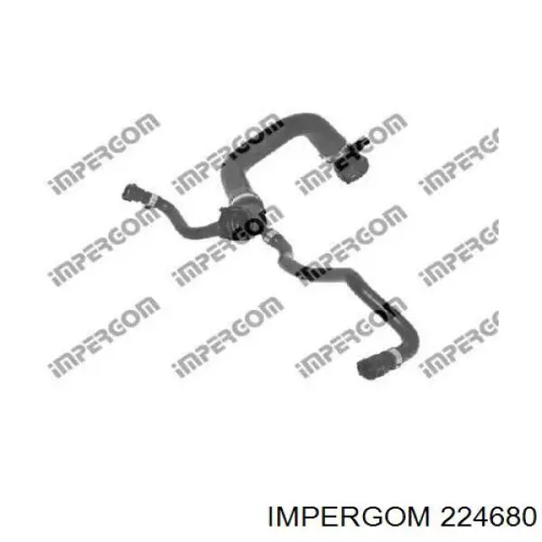 Патрубок радиатора 224680 Impergom