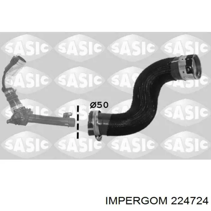 224724 Impergom cano derivado de ar, saída de turbina (supercompressão)