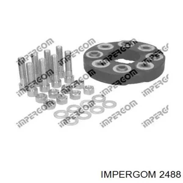 Муфта кардана эластичная передняя/задняя 2488 Impergom