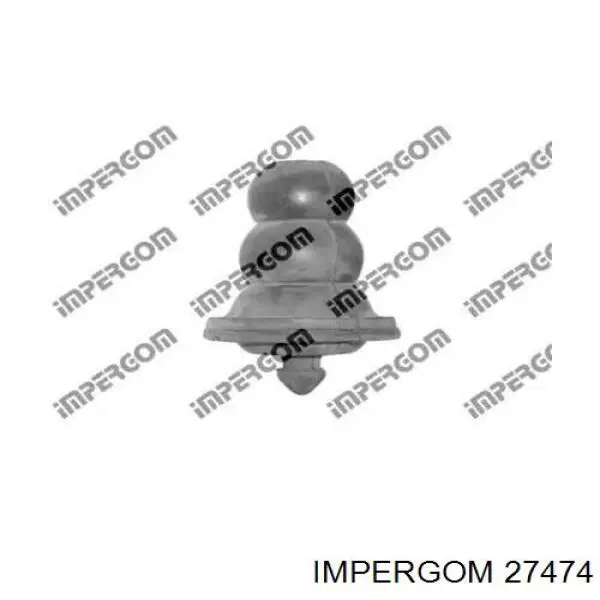 Pára-choque (grade de proteção) de amortecedor traseiro para Fiat Panda (141A)