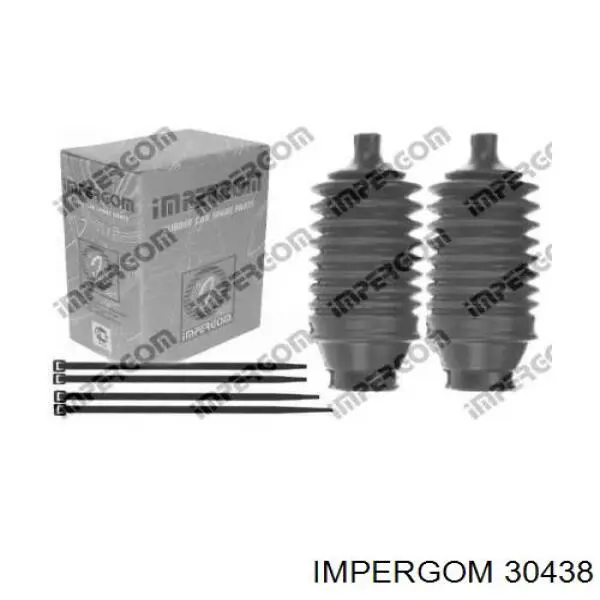 30438 Impergom bota de proteção direita do mecanismo de direção (de cremalheira)