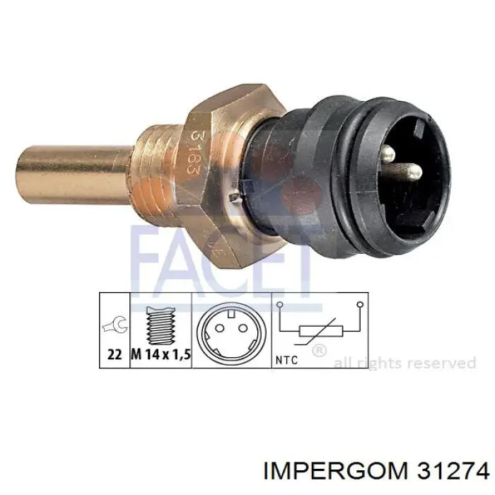 Пыльник ШРУСа наружный 31274 Impergom
