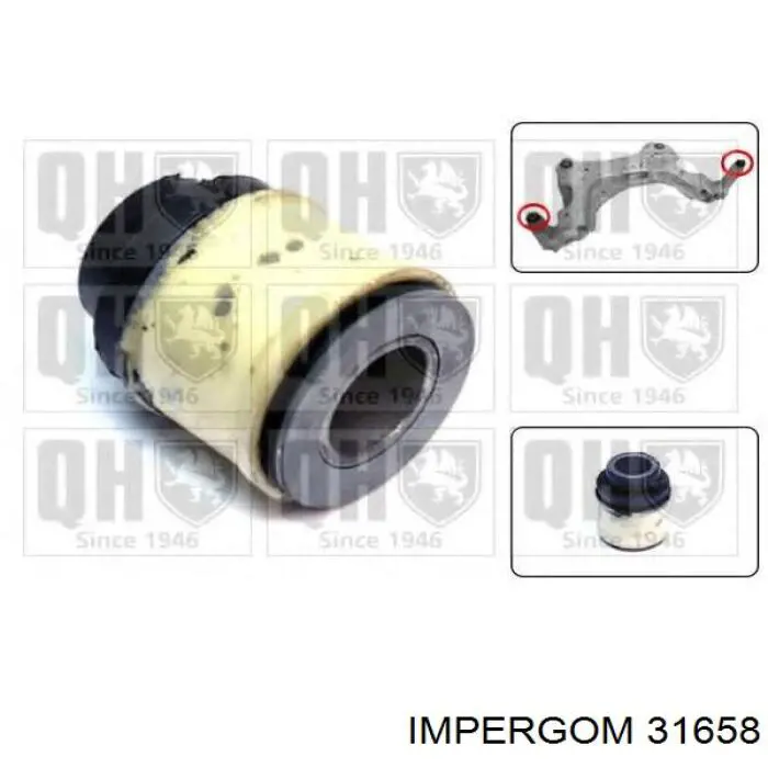 Сайлентблок заднего подрамника Impergom 31658 цена, от 13.22 USD