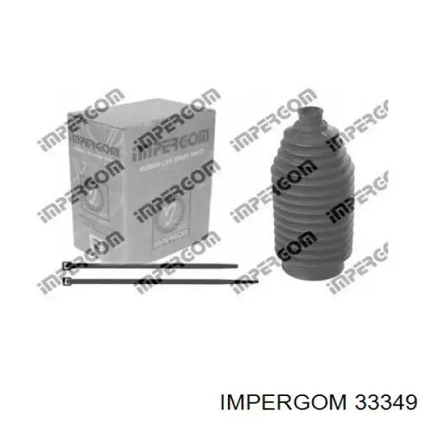 33349 Impergom bota de proteção do mecanismo de direção (de cremalheira)