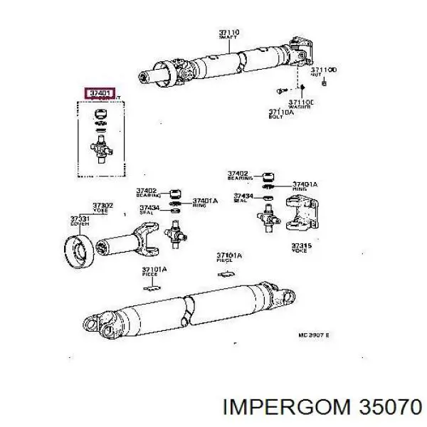 Гидроопора двигателя левая Impergom 35070 цена, от 36.36 USD