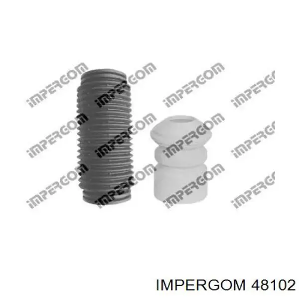 Pára-choque (grade de proteção) de amortecedor traseiro + bota de proteção para BMW 7 (E38)
