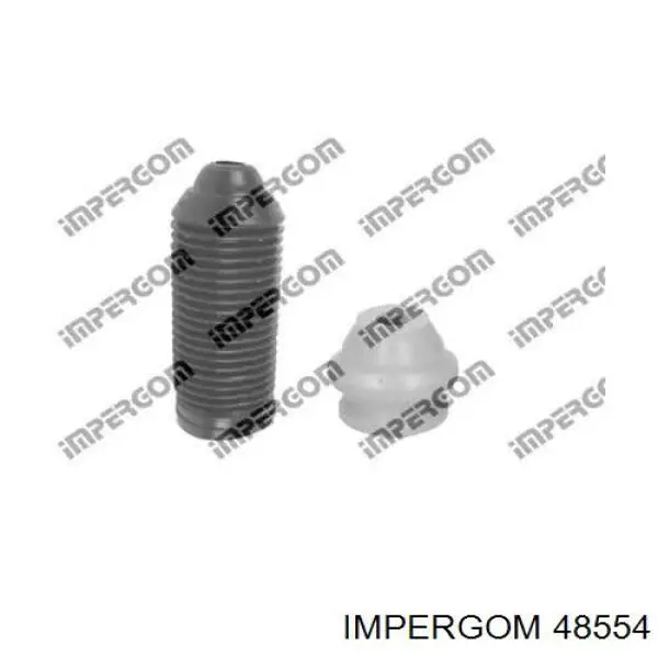 48554 Impergom pára-choque (grade de proteção de amortecedor dianteiro + bota de proteção)