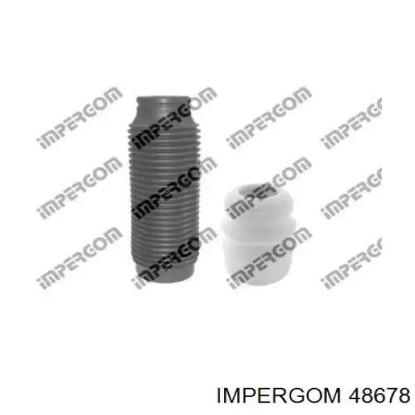 48678 Impergom pára-choque (grade de proteção de amortecedor traseiro + bota de proteção)