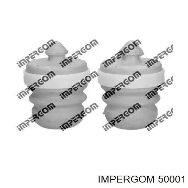 Pára-choque (grade de proteção) de amortecedor traseiro + bota de proteção para Fiat Brava (182)