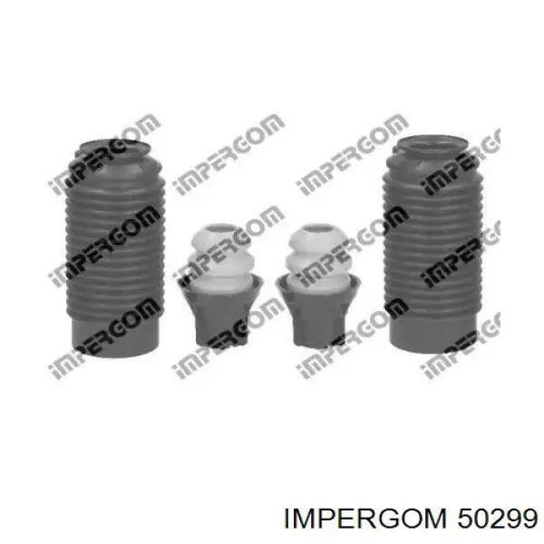 50299 Impergom pára-choque (grade de proteção de amortecedor dianteiro + bota de proteção)