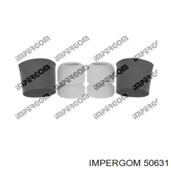 50631 Impergom pára-choque (grade de proteção de amortecedor traseiro + bota de proteção)