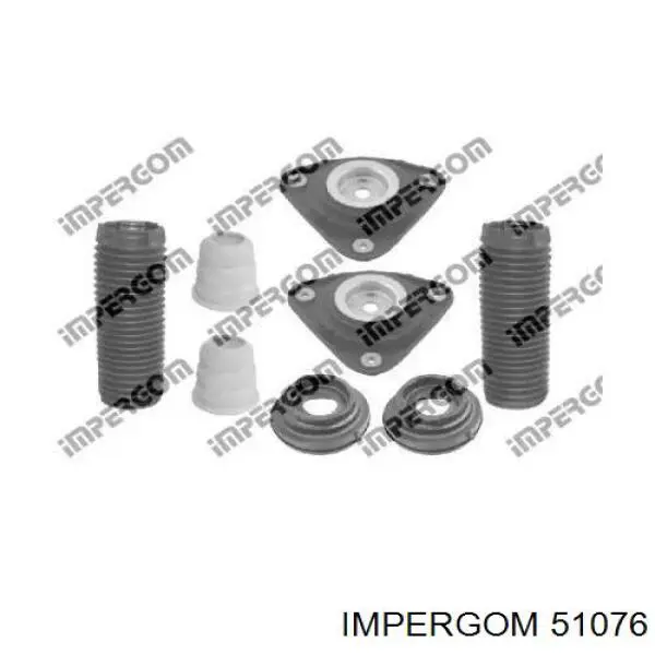 Буфер (отбойник) амортизатора переднего + пыльник 51076 Impergom