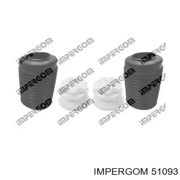 51093 Impergom pára-choque (grade de proteção de amortecedor dianteiro + bota de proteção)