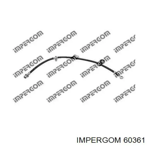 Шланг тормозной передний правый 60361 Impergom