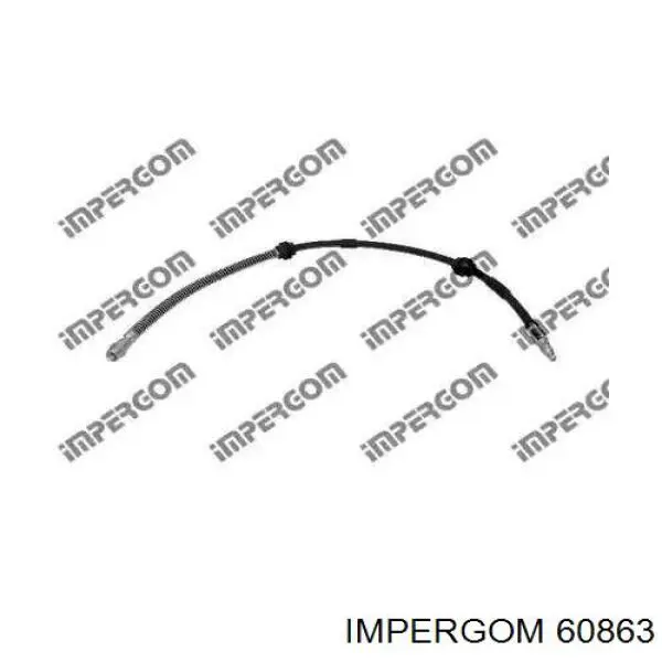 Шланг тормозной передний 60863 Impergom