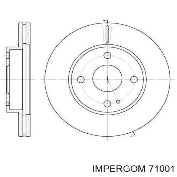 Опора переднего амортизатора 71001 Impergom