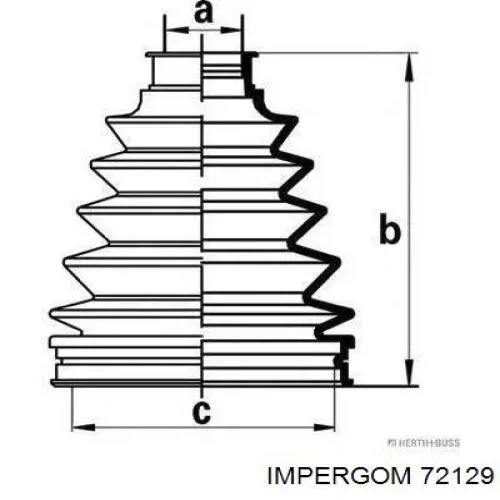 Купить 72129 Impergom Пыльник гранаты наружный, передний
