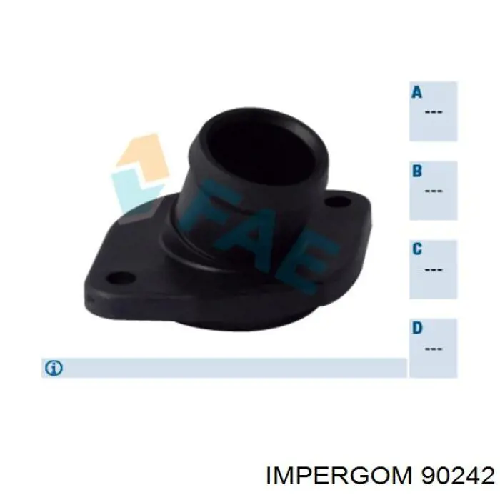 Купить 90242 Impergom Фланец охлаждающей жидкости
