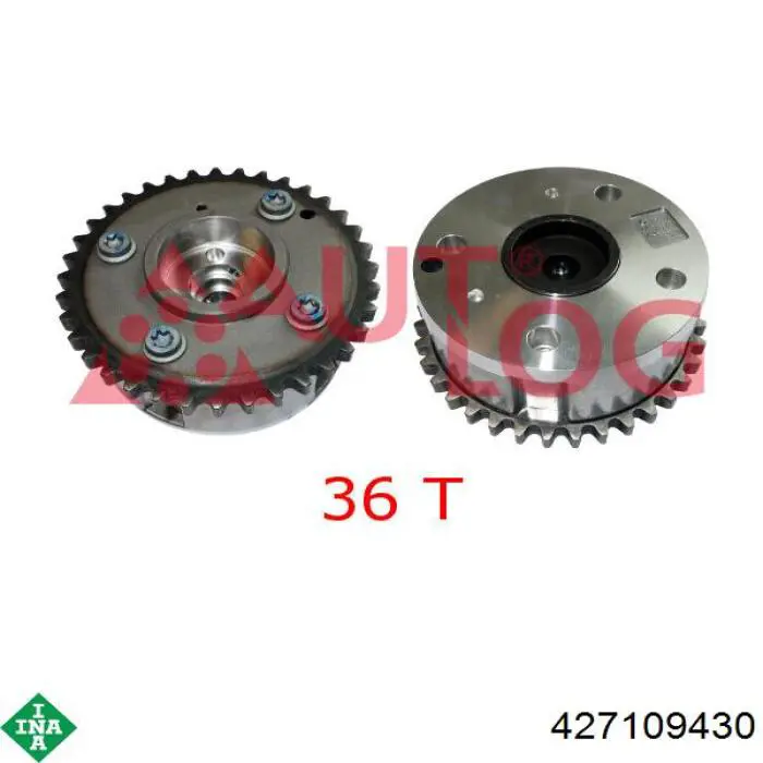 Engrenagem de cadeia da roda dentada da árvore distribuidora de motor INA 427109430 preço, a partir de 488,07 USD
