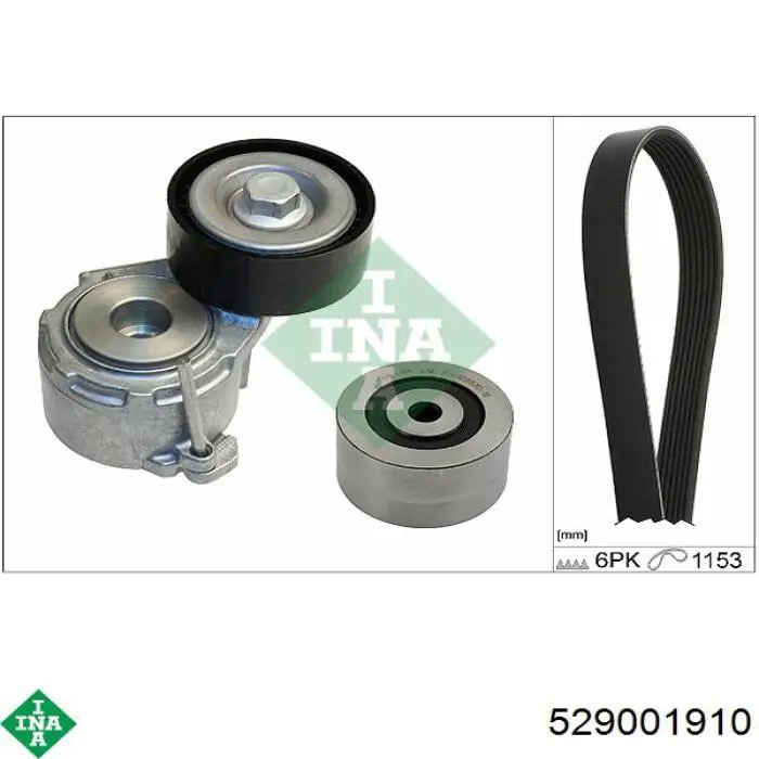 Ремень агрегатов приводной, комплект Continental/Siemens 6PK1153K2 цена, от 69.20 USD