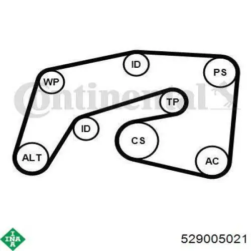 Ремень агрегатов приводной, комплект INA 529005021 цена, от 163.24 USD