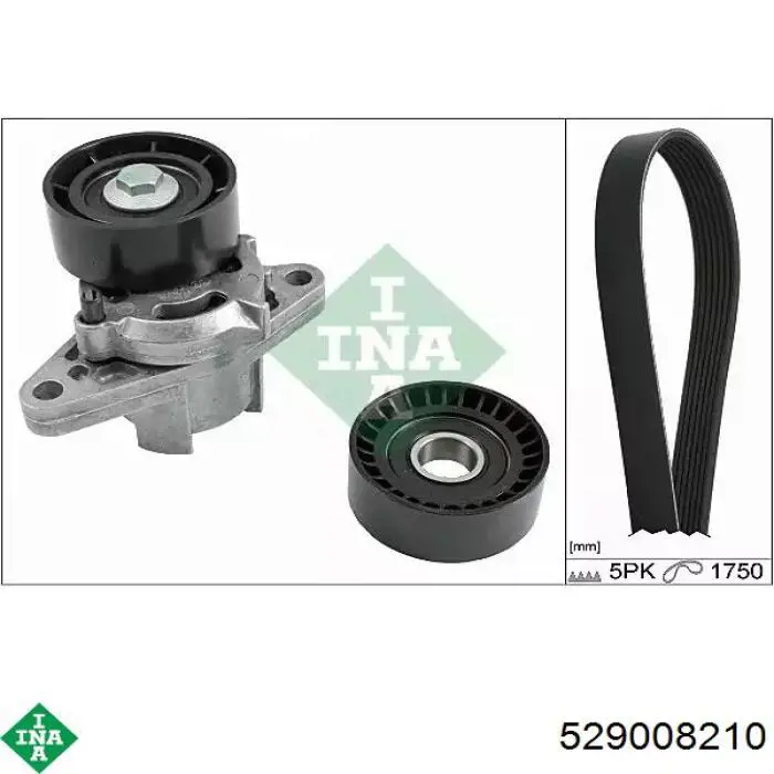 529 0082 10 INA correia dos conjuntos de transmissão, kit