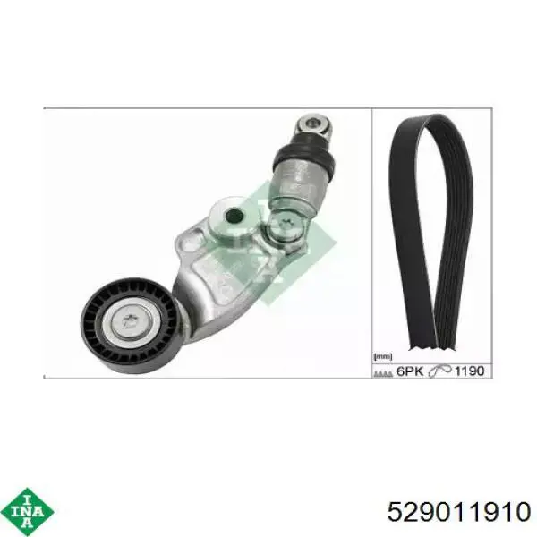 Ремень агрегатов приводной, комплект INA 529011910 цена, от 151.49 USD